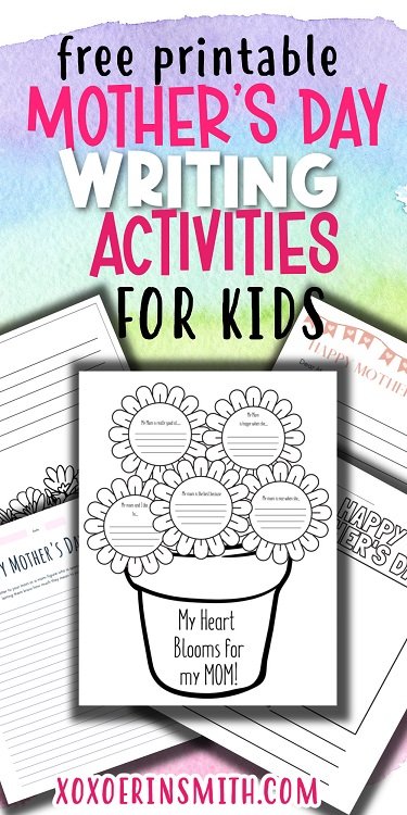 Mother's day on sale writing ideas
